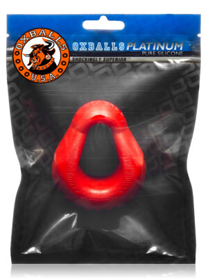 hung padded cockring oxballs red