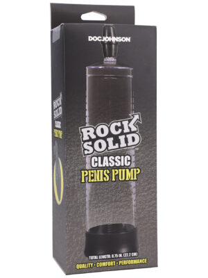 rock solid classic penis pump black/clear rock solid classic penis pump black/clear