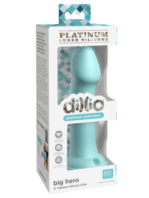 dillio platinum big hero 6 inch dildo teal