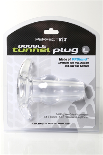 double tunnel plug large clear