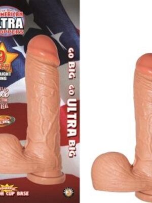 all american ultra whoppers 9 in straight dong flesh
