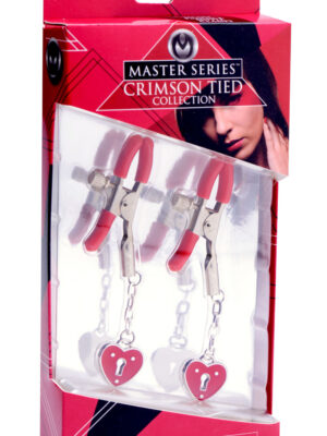 charmed heart padlock nipple clamps charmed heart padlock nipple clamps