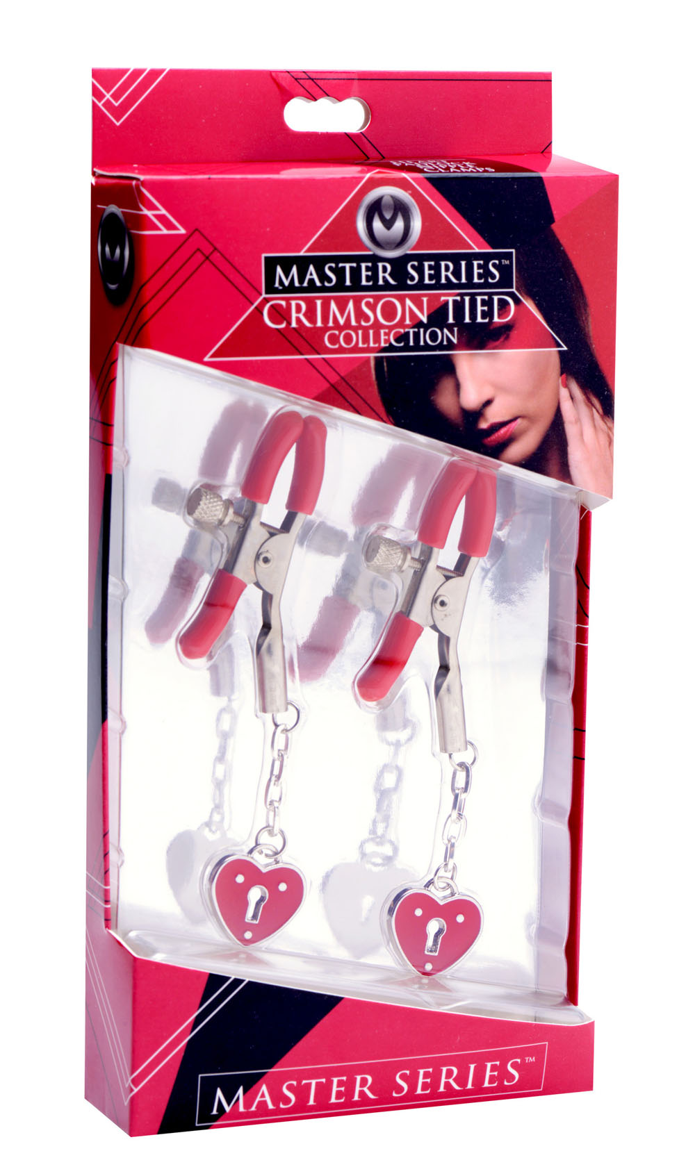 charmed heart padlock nipple clamps