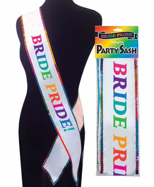 bride pride sash