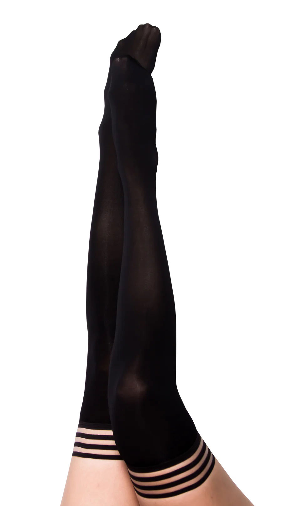 danielle black opaque thigh high size b black danielle black opaque thigh high size b black