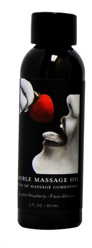edible massage oil strawberry 2 fl. oz.