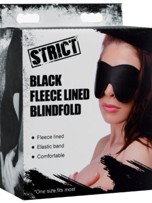 black fleece lined blindfold black fleece lined blindfold