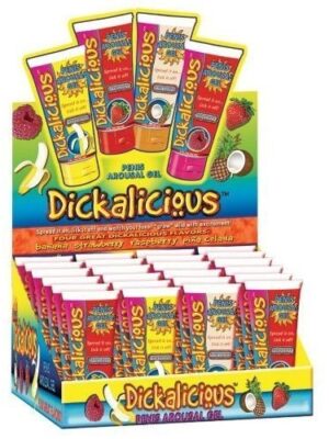 dickalicious 24 piece p.o.p display 2 fl. oz. tubes