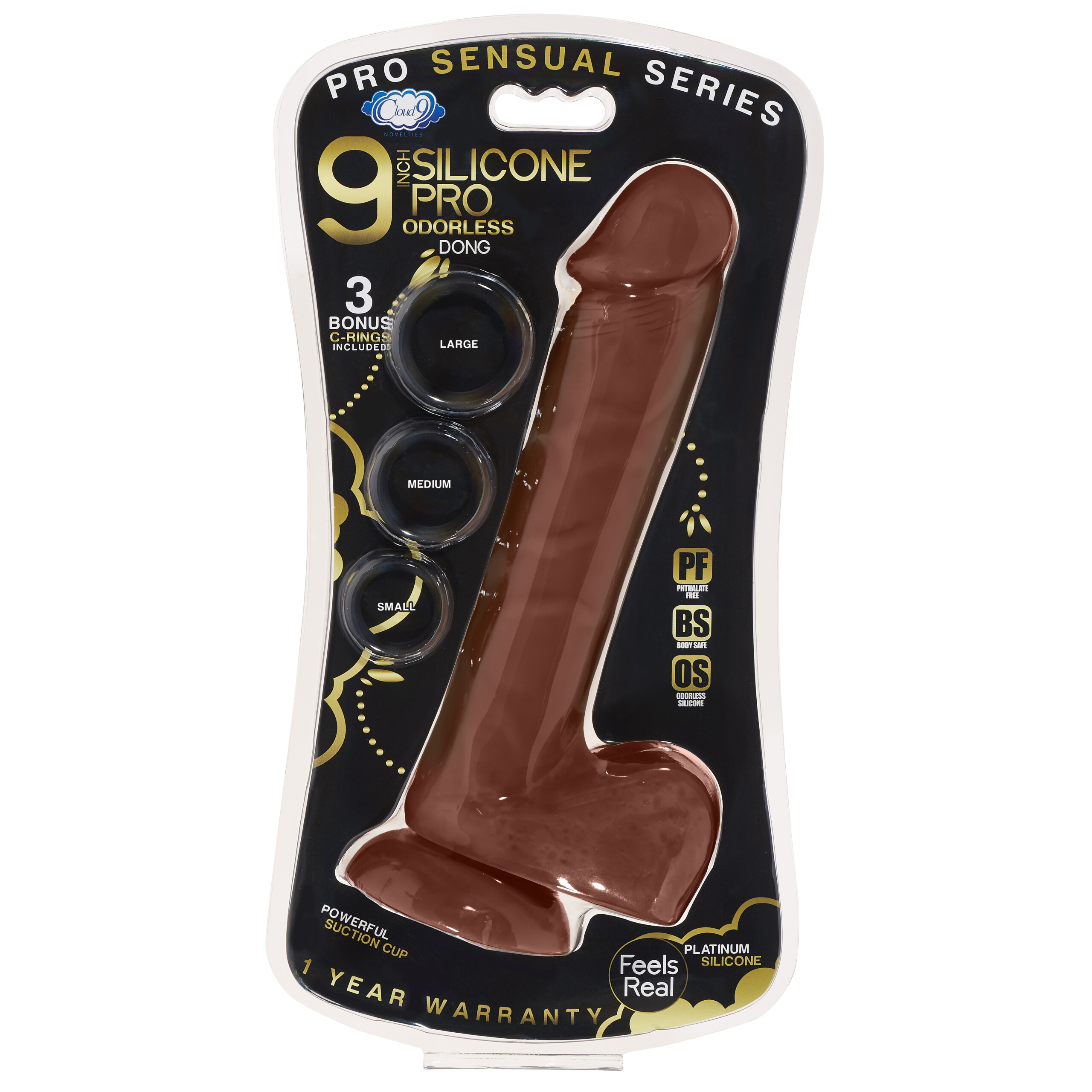 9 inch silicone pro odorless dong brown 9 inch silicone pro odorless dong brown