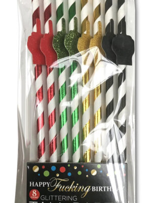 happy fucking birthday tall party straws happy fucking birthday tall party straws