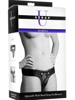 domina adjustable wide band strap on harness