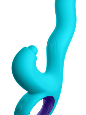 klio triple action thumping rabbit vibrator turquoise