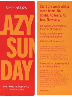 simply sexy pheromone perfume lazy sunday 0.3 oz