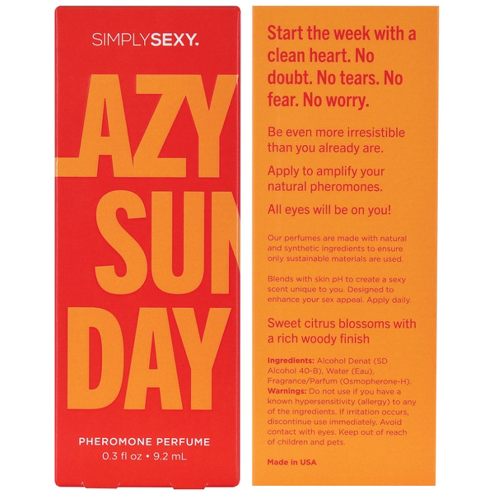 simply sexy pheromone perfume lazy sunday 0.3 oz