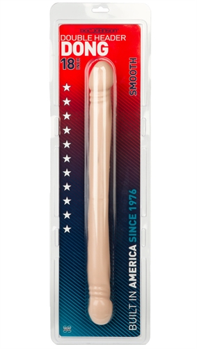 double header 18 inches smooth white