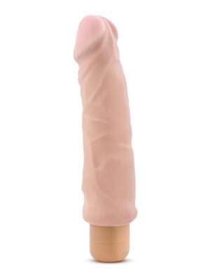 x5 plus hard on vibrating 9 inch dildo natural