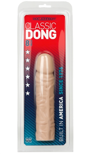 classic 8 inch dong white