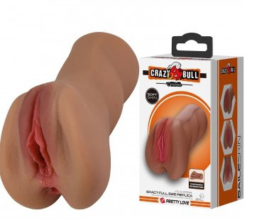 caroline realistic vagina masturbator brown