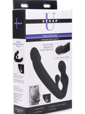 tri volver rechargeable strapless strap on tri volver rechargeable strapless strap on