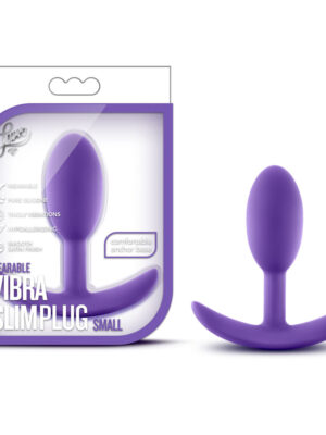 luxe wearable vibra slim plug small purple
