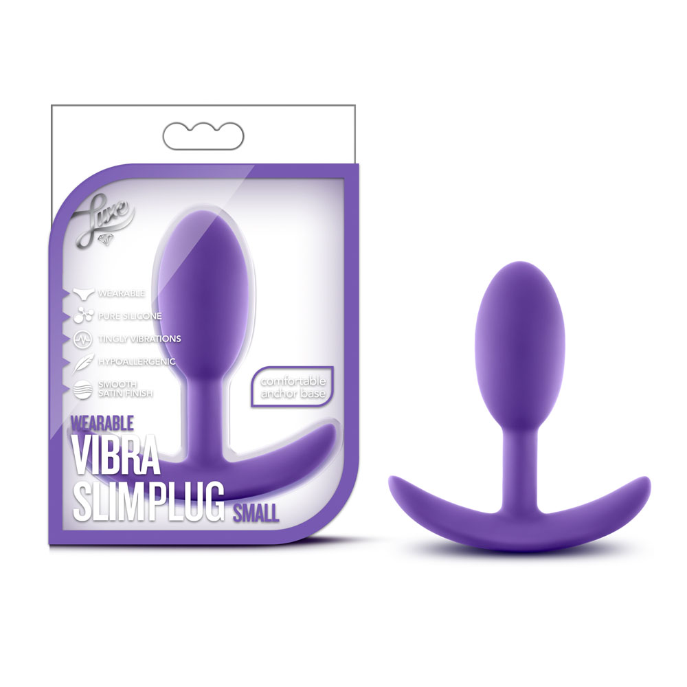 luxe wearable vibra slim plug small purple luxe wearable vibra slim plug small purple