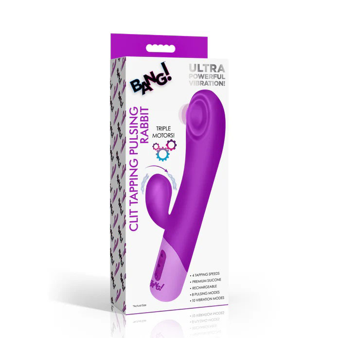 clit tapping pulsing rabbit purple