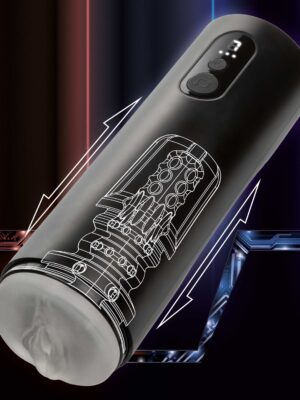 bionic thrusting masturbator black