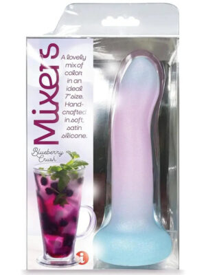 mixers blueberry crush 8" dildo pink lavender blue