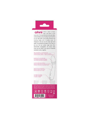 ohni rechargeable g spot thrusting vibe pink ohni rechargeable g spot thrusting vibe pink