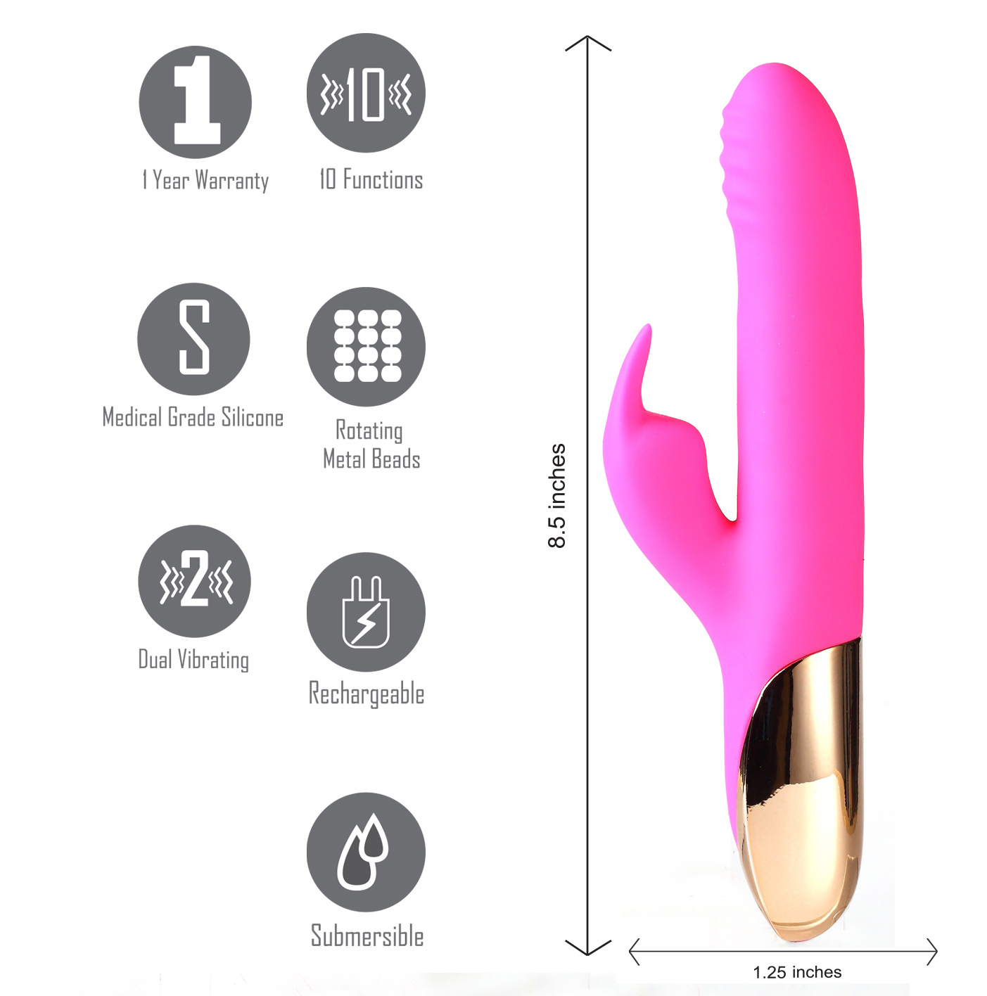 dream 10/4 function rabbit vibrator pink dream 10/4 function rabbit vibrator pink