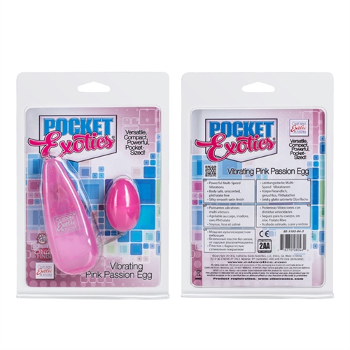 pocket exotics vibrating passion egg pink
