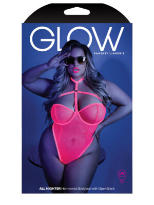 all nighter harness bodysuit queen neon pink all nighter harness bodysuit queen neon pink