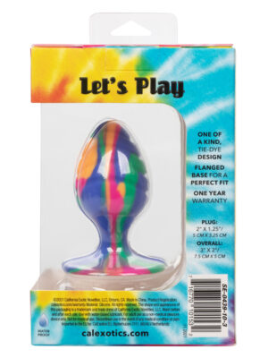 cheeky medium swirl tie dye plug