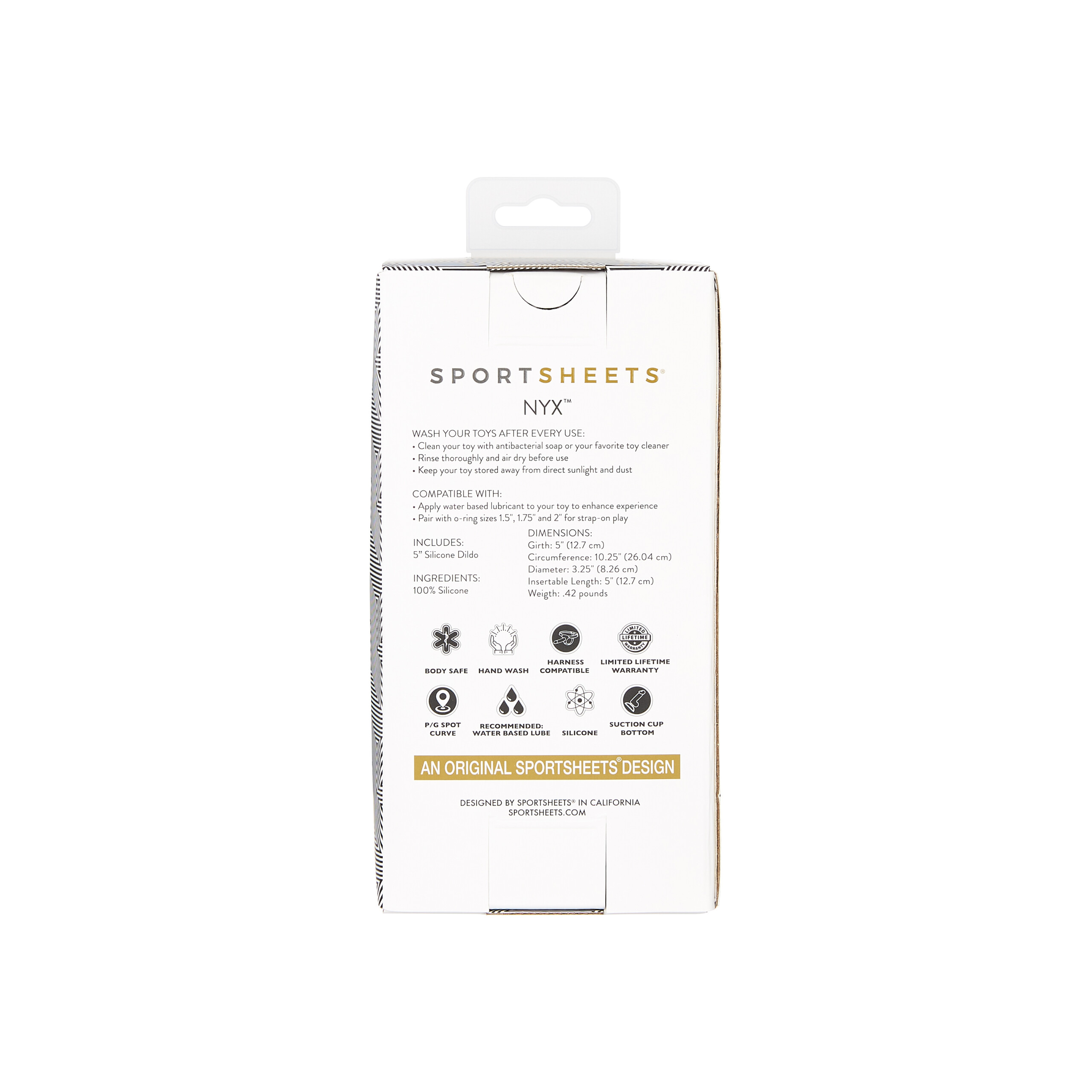 nexus collection nyx 5 inch silicone dildo