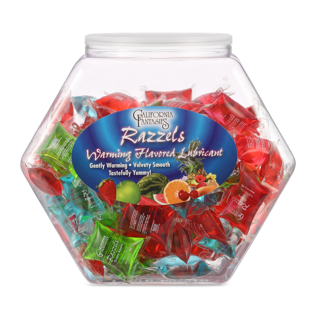 razzels warming lubricant 100 pillow fishbowl assorted flavors