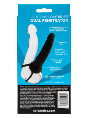 silicone love rider dual penetrator black