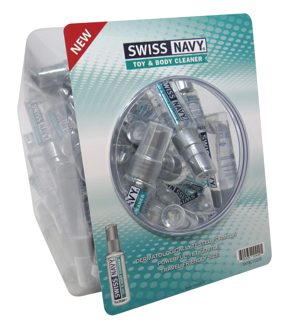 swiss navy toy and body cleaner 1oz 50pc fishbowl