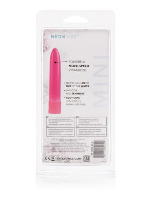 mini neon vibe multi speed vibe 4.5 inches pink