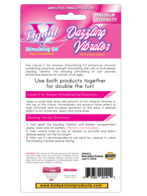 liquid v dazzling vibrator kit