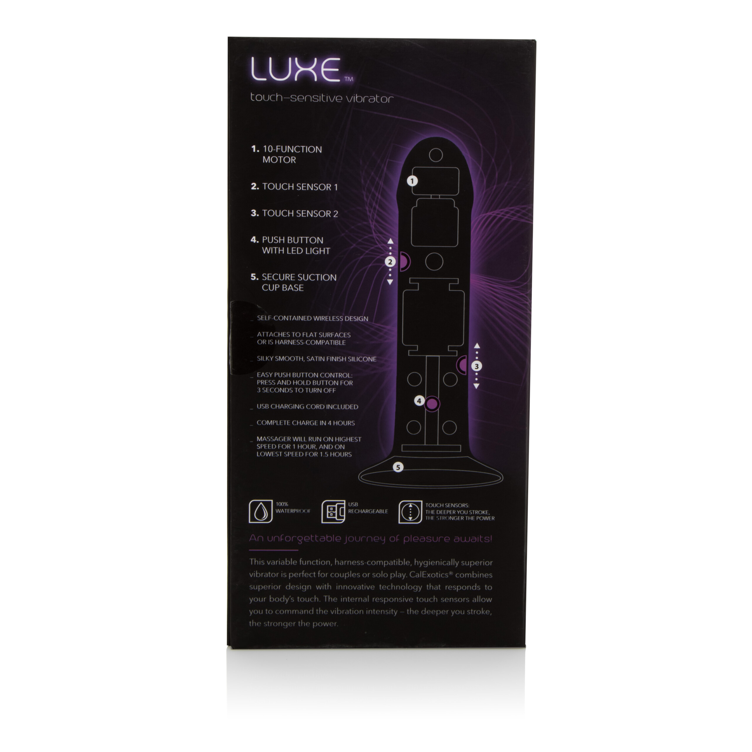 luxe touch sensitive vibrator pink