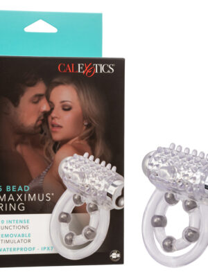 maximus enhancement ring 5 stroker beads rechargeable clear