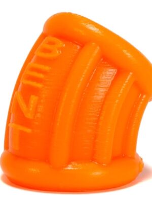 bent 1 ball stretcher curved silicone small orange
