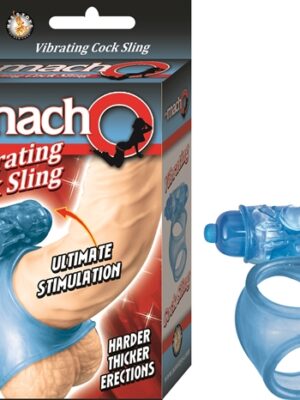 macho vibrating cock sling blue