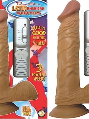 latin american whoppers 8inch vibrating dong with balls latin