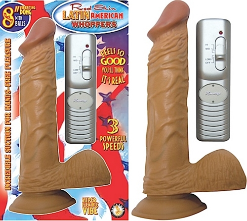 latin american whoppers 8inch vibrating dong with balls latin latin american whoppers 8inch vibrating dong with balls latin