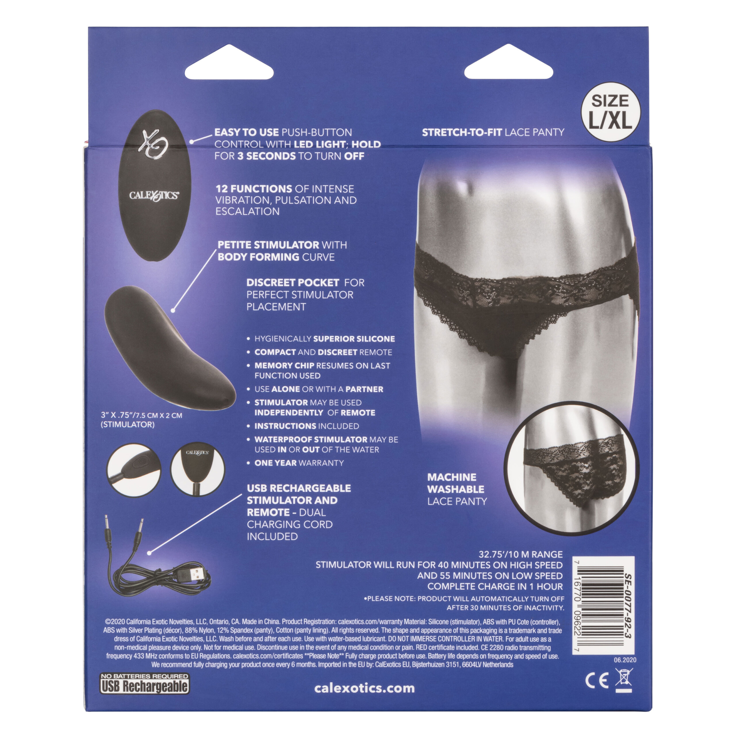 remote control lace panty set l/xl remote control lace panty set l/xl