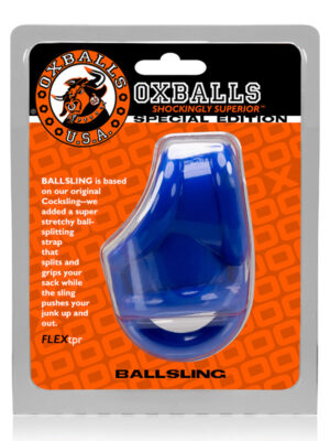 oxballs ballsling cocksling w / splittler police blue oxballs ballsling cocksling w / splittler police blue