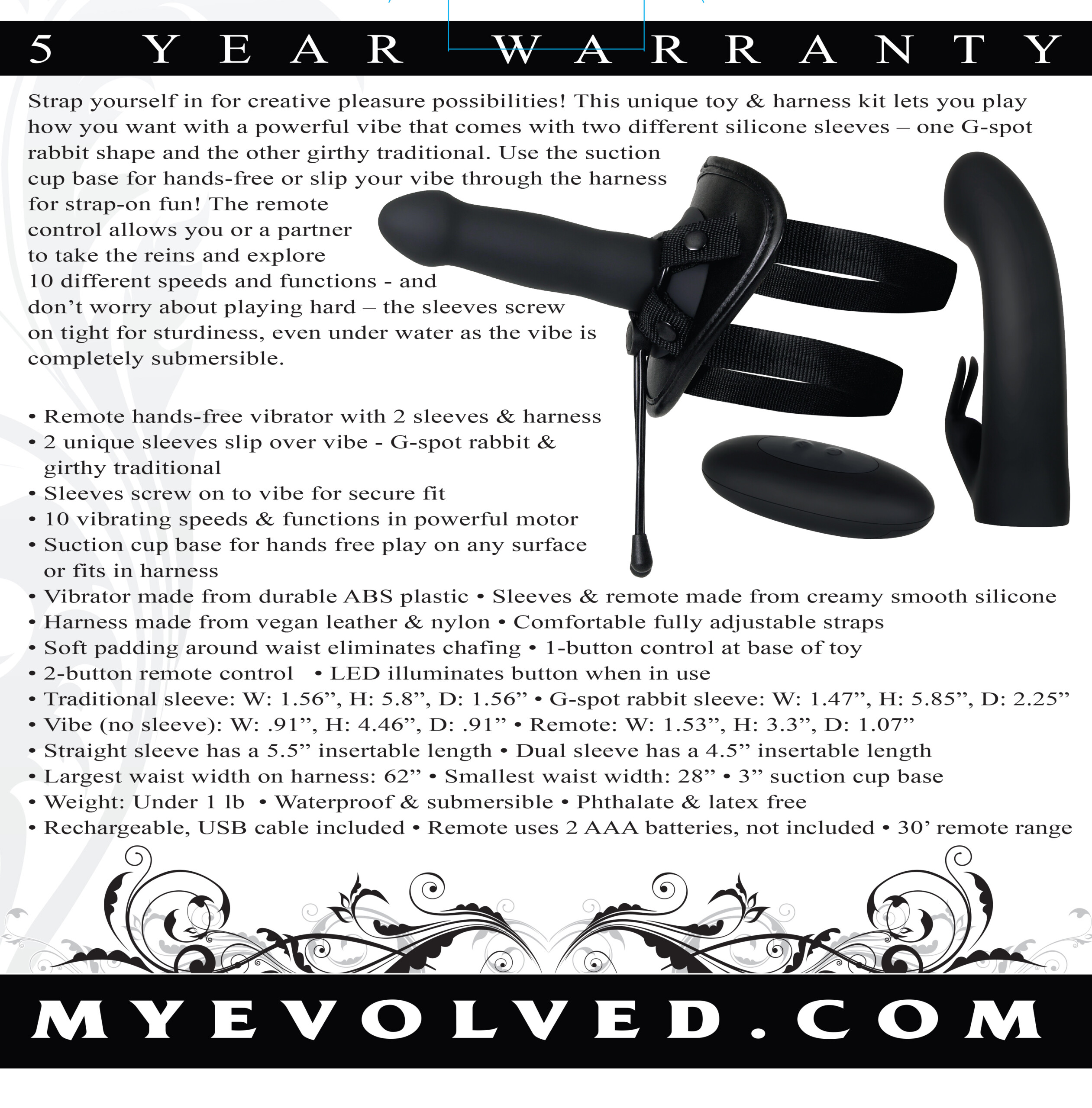 heavenly harness black