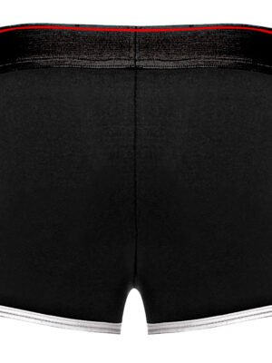 retro sport panel short x large black/ red