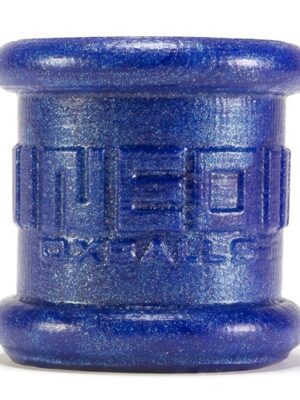 neo 2 inch tall ball stretcher squishy silicone blue balls